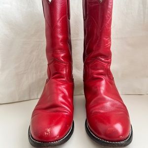 Justin Roper red boots size 51/2   S01/650